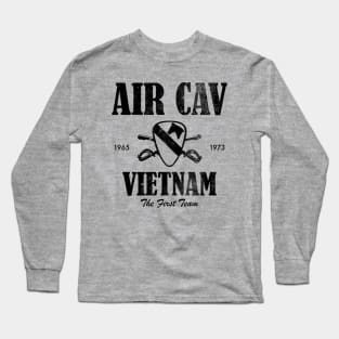 Air Cav Vietnam - The First Team (subdued) (distressed) Long Sleeve T-Shirt